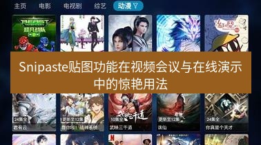 截图软件 Snipaste贴图功能在视频会议与在线演示中的惊艳用法