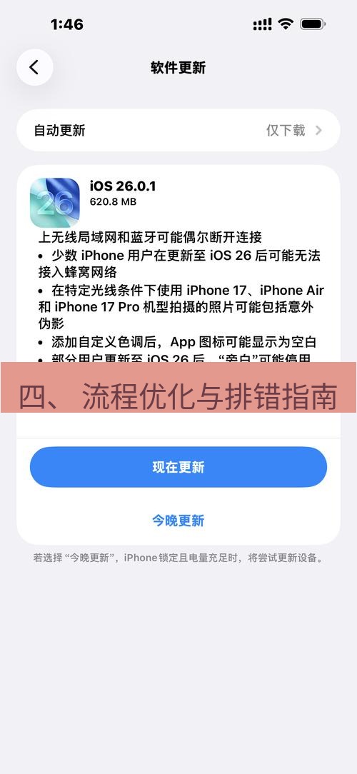 截图软件 四、 流程优化与排错指南