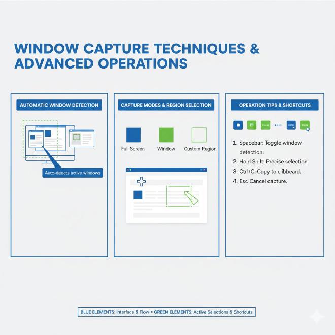 窗口捕捉技巧与高级操作