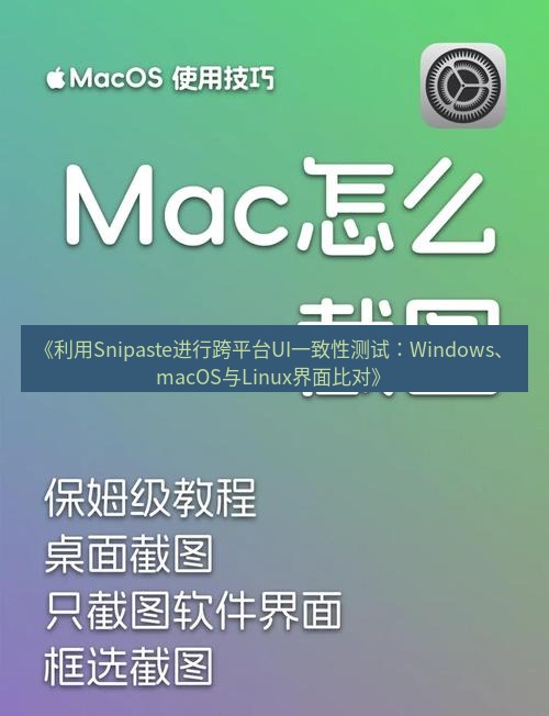 截图软件 《利用Snipaste进行跨平台UI一致性测试：Windows、macOS与Linux界面比对》