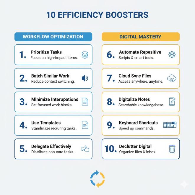 10个技巧的快速参考卡片