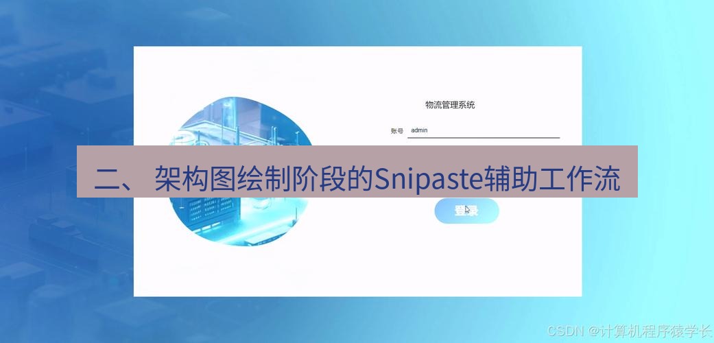 截图软件 二、 架构图绘制阶段的Snipaste辅助工作流