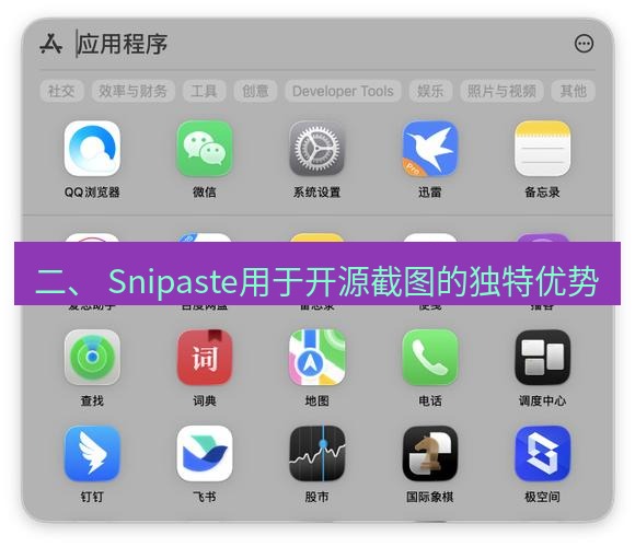 截图软件 二、 Snipaste用于开源截图的独特优势