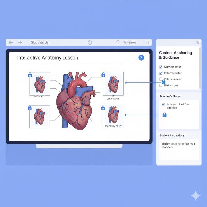 教学演示界面与贴图固定应用