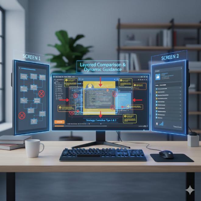 分层对比与动态引导教学流程