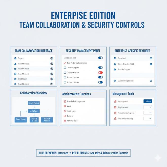企业版团队协作与安全管控功能