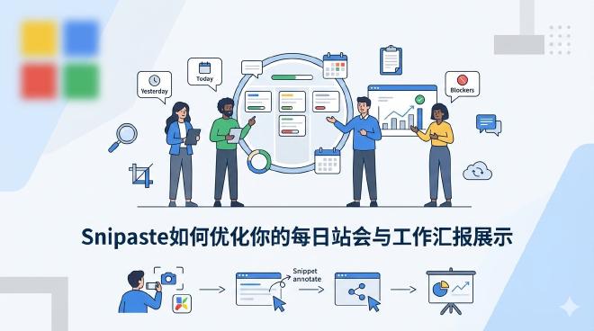 snipaste, 截图软件, 工作汇报, 站会, 效率工具, 贴图功能