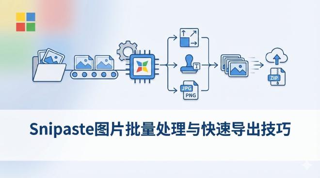 Snipaste图片批量处理与快速导出技巧