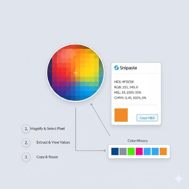 取色器功能界面与操作演示