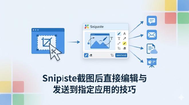 Snipaste截图后直接编辑与发送到指定应用的技巧